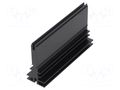 Heatsink: extruded; TO218,TO220,TOP3; black; L: 94mm; W: 25mm; screw ALUTRONIC PR118/94/SE