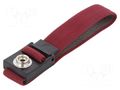 Wristband; ESD; Features: antialergic; red; Kit: ESD wirstband STATICTEC PRT-STW1220