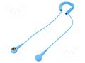 Connection cable; ESD,coiled; Features: resistor 1MΩ; blue; 1.8m STATICTEC PRT-STW1310