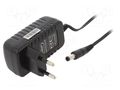 Power supply: switching; mains,plug-in; 12VDC; 0.5A; 6W; 83%; black CELLEVIA POWER CLW-0612-W2E-EB25