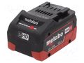 Re-battery: Li-Ion; 18V; 5500mAh; packs METABO MTB.625368000