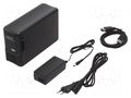 Hard discs housing: 3,5"; USB 3.0; plastic; Poles number: 2; black LOGILINK UA0154A
