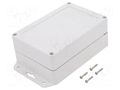 Enclosure: multipurpose; X: 100mm; Y: 150mm; Z: 60mm; ZP; ABS; IP67 KRADEX ZP15010060SUJ-ABS