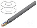 Wire; F/UTP; 4x2x26AWG; 5e; stranded; CCA; Insulation: PVC; grey GOOBAY F/UTP5E-FCCA-100