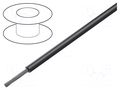 Wire; HELUFLON® FEP-6Y; 1x0.5mm2; stranded; Cu; FEP; black; 600V HELUKABEL TEFLON0.50-BK