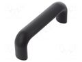 Holder; technopolymer PP; black; H: 49mm; L: 134mm; W: 25mm; blind ELESA+GANTER M.643/140-120B-M6