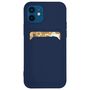 Card Case Silicone Wallet Case with Card Slot Documents for Samsung Galaxy S21 + 5G (S21 Plus 5G) Navy Blue, Hurtel 5907769333576 5907769333576