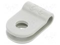 Fixing clamp; Cable P-clips; ØBundle : 3.2mm; W: 10mm; polyamide OBO BETTERMANN OBO-2222035