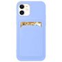 Card Case Silicone Wallet Wallet With Card Slot Documents For Samsung Galaxy A72 4G Purple, Hurtel 5907769333842 5907769333842