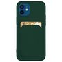 Card Case Silicone Wallet Case with Card Slot Documents for Samsung Galaxy A72 4G Dark Green, Hurtel 5907769333880 5907769333880