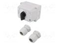 Switch: cam switch; Stabl.pos: 2; 63A; 0-1; flush mounting; Poles: 3 SPAMEL LK63-2-8211-OB2