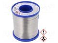 Tin; lead-based; Sn60Pb40; 1mm; 1kg; reel; 190°C; 2.5%; Flux: SW26 CYNEL LC60-1.00/1.0