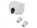 Switch: cam switch; Stabl.pos: 2; 40A; 0-1; flush mounting; Poles: 3 SPAMEL LK40-2-8211-OB2