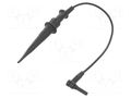 Clip-on probe; hook type; 1kVDC; black; Grip capac: max.4.3mm STÄUBLI GH284-01521