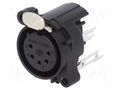 Connector: XLR; socket; female; PIN: 5; straight; with push button NEUTRIK NTR-NC5FAV
