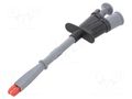 Clip-on probe; crocodile; 20A; black; Grip capac: max.15mm; 1kV ELECTRO-PJP PJP6009-PROB-N