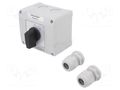 Switch: cam switch; Stabl.pos: 2; 25A; 0-1; flush mounting; Poles: 3 SPAMEL SK25-2-8211-OB13