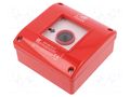 Safety switch: fire warning hand switch; OP1; NC + NO; IP65; ABS SPAMEL OP1-W01-A-11