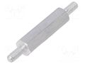 Screwed spacer sleeve; 18mm; Ext.thread: M2,5; hexagonal DREMEC TMM-M2.5X18/DR432