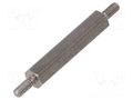 Screwed spacer sleeve; 25mm; Ext.thread: M2,5; hexagonal DREMEC TMM-M2.5X25/DR442