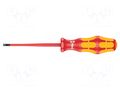 Screwdriver: insulated; slim; slot; 4x0.8mm; Blade length: 100mm WERA WERA.160/40/08