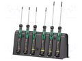 Kit: screwdrivers; Phillips,slot; Kit: stand,screwdrivers; 6pcs. WERA WERA.2035/6