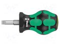 Screwdriver: standard; slot; 5.5x1mm; STUBBY; Blade length: 24.5mm WERA WERA.05008842001