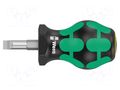 Screwdriver: standard; slot; 6.5x1.2mm; STUBBY WERA WERA.05008843001