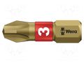 Screwdriver bit; Phillips; PH3; Overall len: 25mm; BiTorsion WERA WERA.05056414001