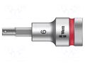 Socket; Hex Plus key,socket spanner; HEX 6mm; Zyklop; 1/2" WERA WERA.05003822001