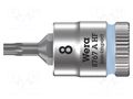 Socket; socket spanner,Torx®; TX08; 1/4"; 28mm; Zyklop WERA WERA.05003360001