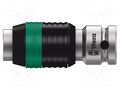Adapter; hexagon 1/4"- E6,3 / square 1/4"; 37mm WERA WERA.8784A1