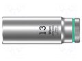 Socket; 6-angles,socket spanner; HEX 13mm; 3/8"; 8790 HMB Deep WERA WERA.05004535001