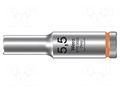 Socket; 6-angles,socket spanner; HEX 5.5mm; 1/4"; 8790 HMA Deep WERA WERA.05004502001
