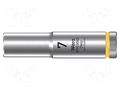 Socket; 6-angles,socket spanner; HEX 7mm; 1/4"; 8790 HMA Deep WERA WERA.05004504001