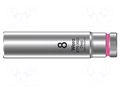 Socket; 6-angles,socket spanner; HEX 8mm; 1/4"; 8790 HMA Deep WERA WERA.05004505001