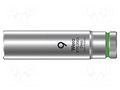 Socket; 6-angles,socket spanner; HEX 9mm; 1/4"; 8790 HMA Deep WERA WERA.05004506001