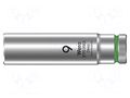Socket; 6-angles,socket spanner; HEX 9mm; 1/4"; 8790 HMA Deep WERA WERA.05004506001