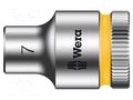 Socket; 6-angles,socket spanner; HEX 7mm; 3/8"; Zyklop WERA WERA.05003552001