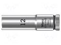 Socket; 6-angles,socket spanner; HEX 12mm; 3/8"; 8790 HMB Deep WERA WERA.05004534001