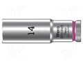 Socket; 6-angles,socket spanner; HEX 14mm; 3/8"; 8790 HMB Deep WERA WERA.05004536001
