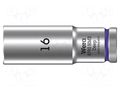 Socket; 6-angles,socket spanner; HEX 16mm; 3/8"; 8790 HMB Deep WERA WERA.05004538001