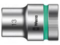 Socket; 6-angles,socket spanner; HEX 13mm; 1/2"; Zyklop WERA WERA.05003604001