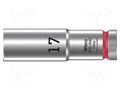 Socket; 6-angles,socket spanner; HEX 17mm; 1/2"; 8790 HMC Deep WERA WERA.05004557001