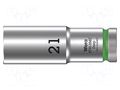 Socket; 6-angles,socket spanner; HEX 21mm; 1/2"; 8790 HMC Deep WERA WERA.05004561001