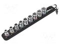 Wrenches set; 6-angles,socket spanner; Mounting: 3/8"; 9pcs. WERA WERA.BELT/B1