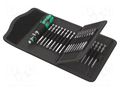 Kit: screwdrivers; Kind of handle: Kraftform®; HEX 1/4"; bag WERA WERA.059297