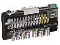 Kit: socket bits; Overall len: 25mm; case; 38pcs. WERA WERA.1SB