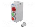 Control cassette; ST22; No.of butt: 2; flat; IP65; plastic; NC + NO SPAMEL ST22K3-05-1