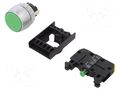 Switch: push-button; 22mm; Stabl.pos: 1; NO; green; IP65; flat; ST22 SPAMEL ST22-KZ-10